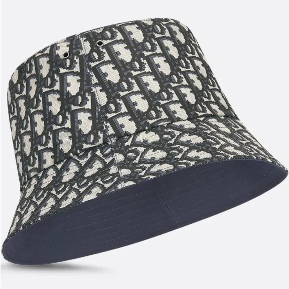 Dior Monogram Oblique Navy Bucket Hat